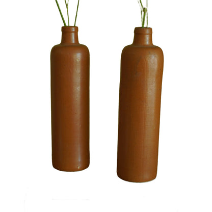 Salt-Glazed Stoneware Bottle
