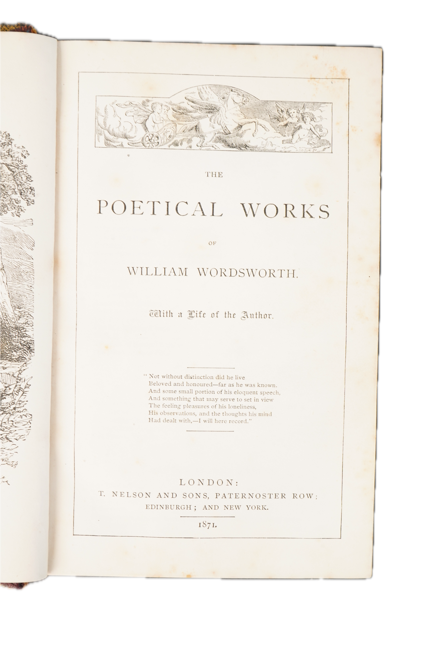 1871 Wordsworth Poetical Works Mauchline Binding