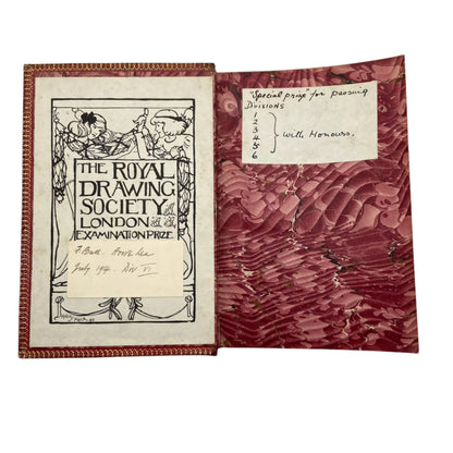 1912 "Highways and Byways in Sussex" Red Full Leather Prize Binding Book