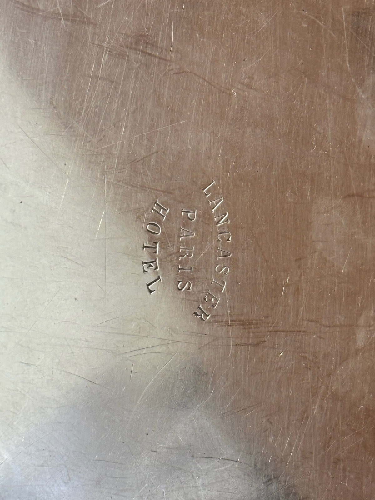 Vintage Christofle Silverplate Tray - Lancaster Paris Hotel