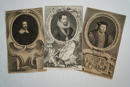 Early 19th Century Engraving "Duke of Buckingham" by Jacobus Houbraken