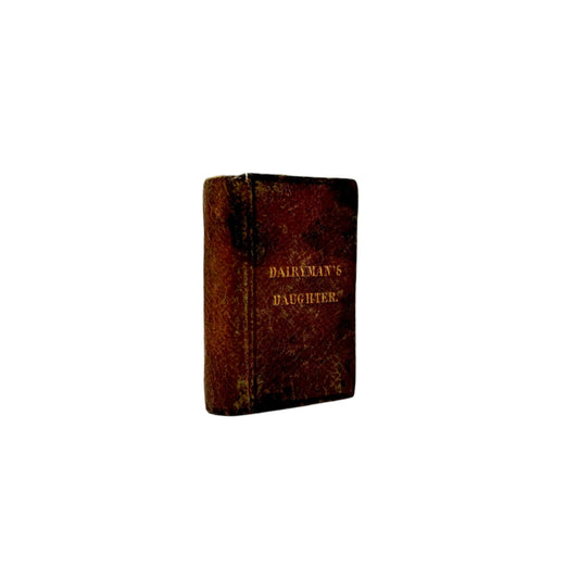 Miniature "The Dairyman’s Daughter" Brown Full Leather Book