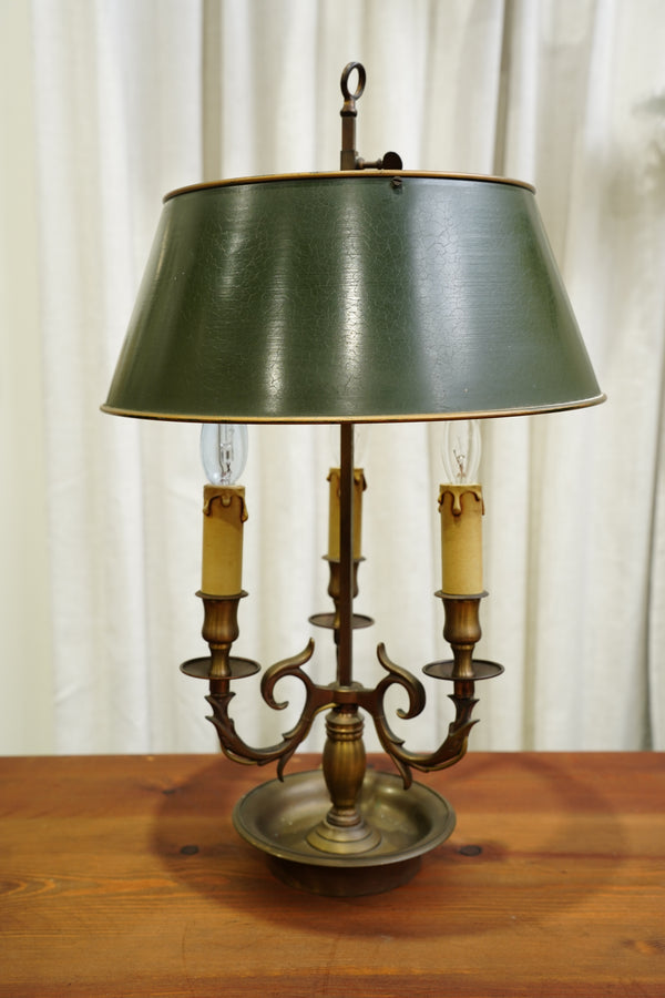 Vintage French Louis XVI Style Bouillotte Lamp