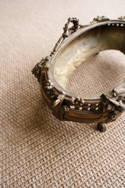 Antique French Brass Jardiniere | Centerpiece