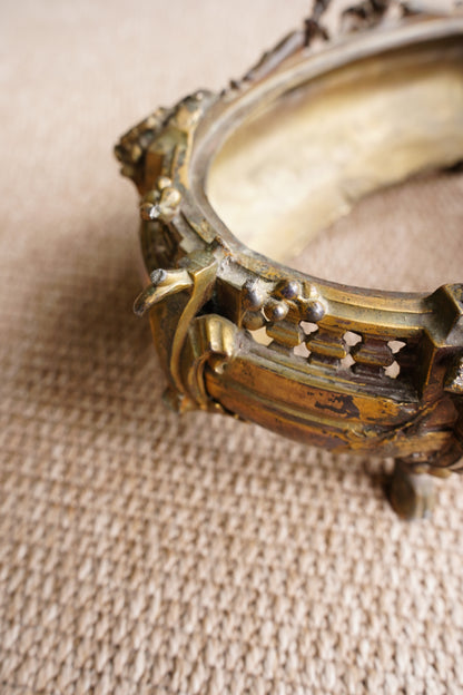 Antique French Brass Jardiniere | Centerpiece