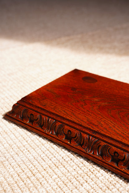 Antique Carved Oak Display Riser