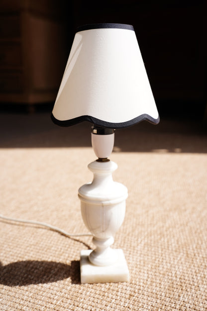 Italian Carved Alabaster Urn Table Lamp, Circa 1960
