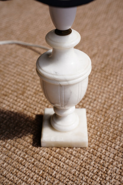 Italian Carved Alabaster Urn Table Lamp, Circa 1960