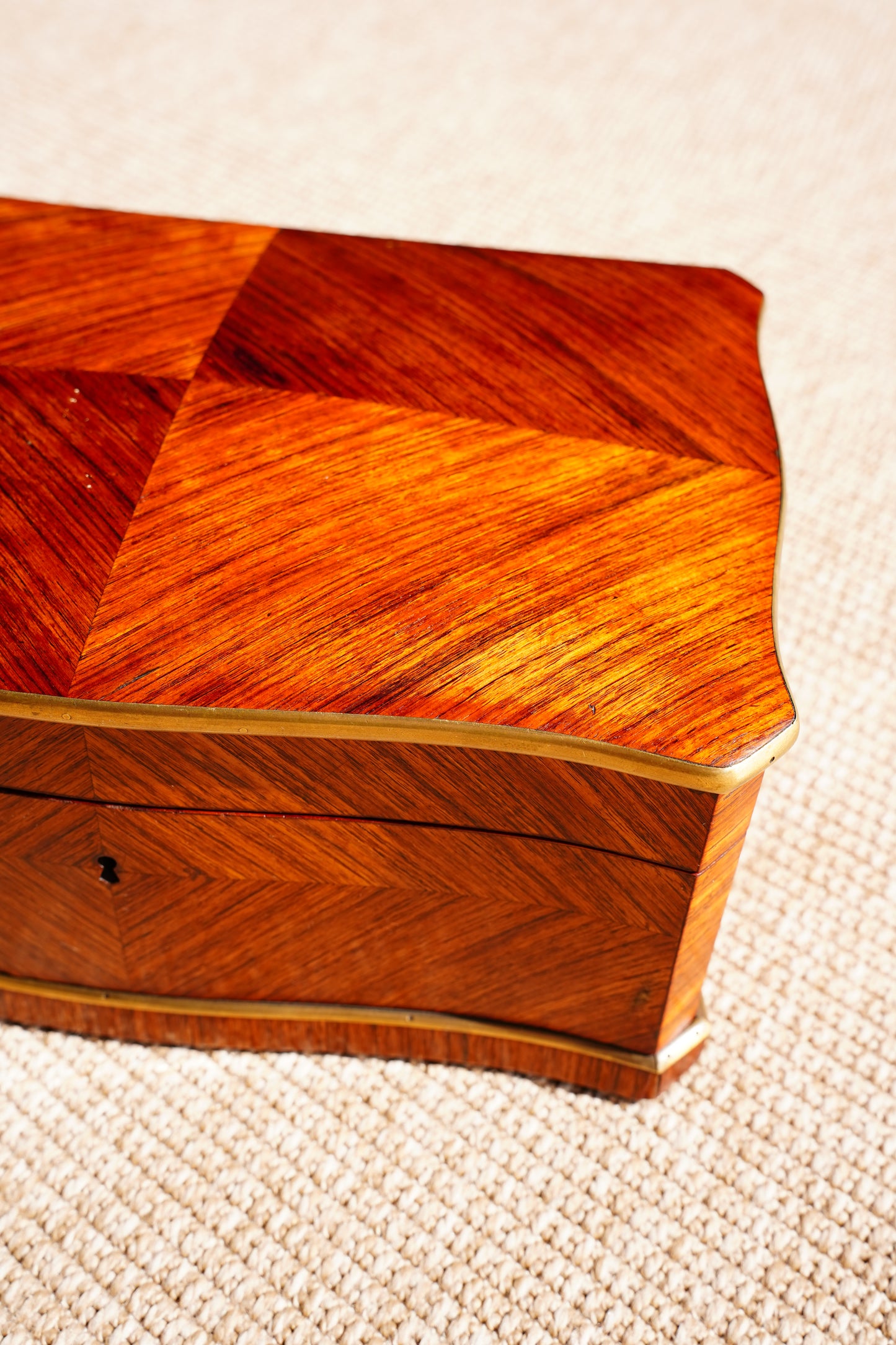 Antique Napoleon III Rosewood Jewelry Box