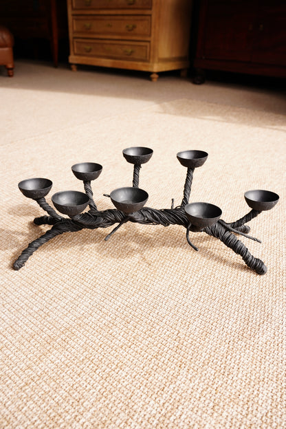 Black Sculptural Candelabra