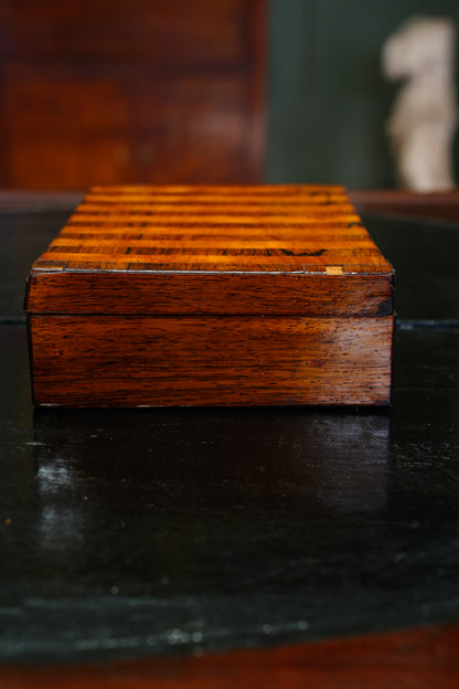 Antique Victorian Rosewood & Satinwood Lap Desk