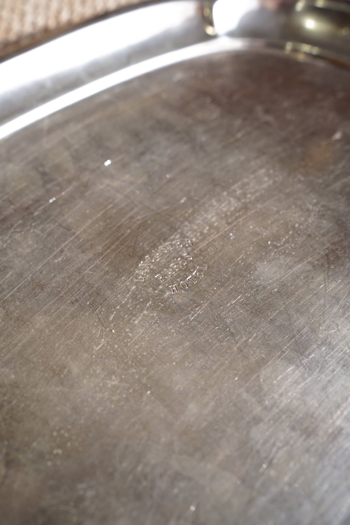 Vintage Christofle Silverplate Tray - Lancaster Paris Hotel