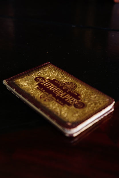 Antique Gilt Tooled Leather Autograph Album