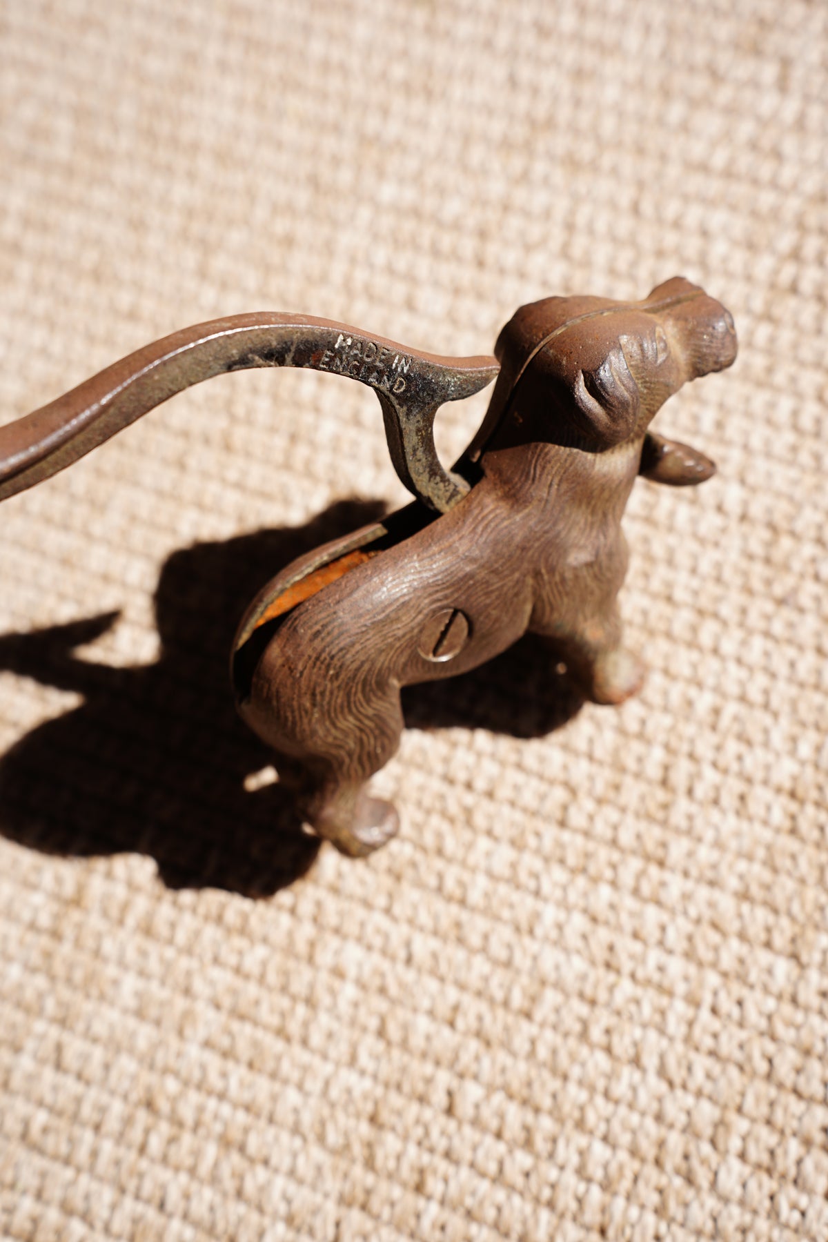 Vintage Cast Iron Dog Nutcracker, St Bernard