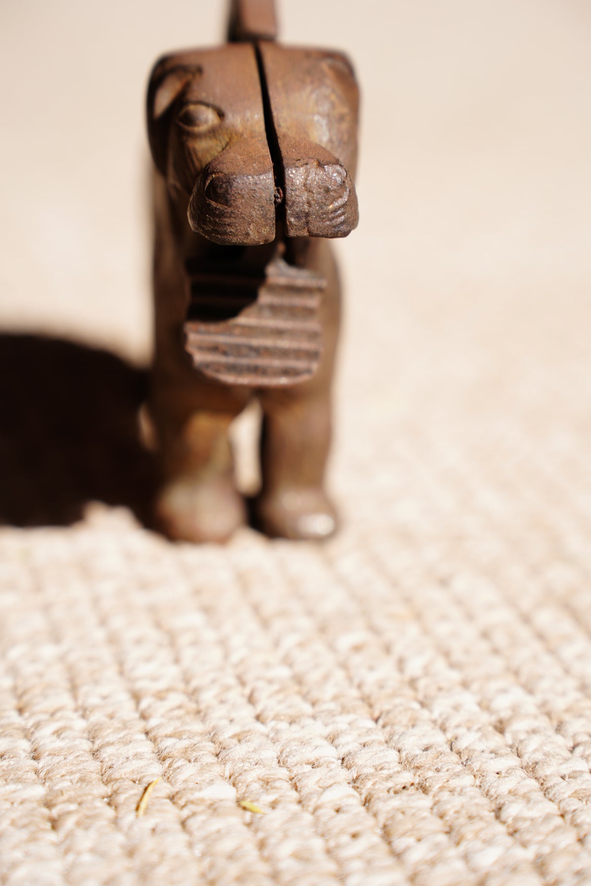 Vintage Cast Iron Dog Nutcracker, St Bernard