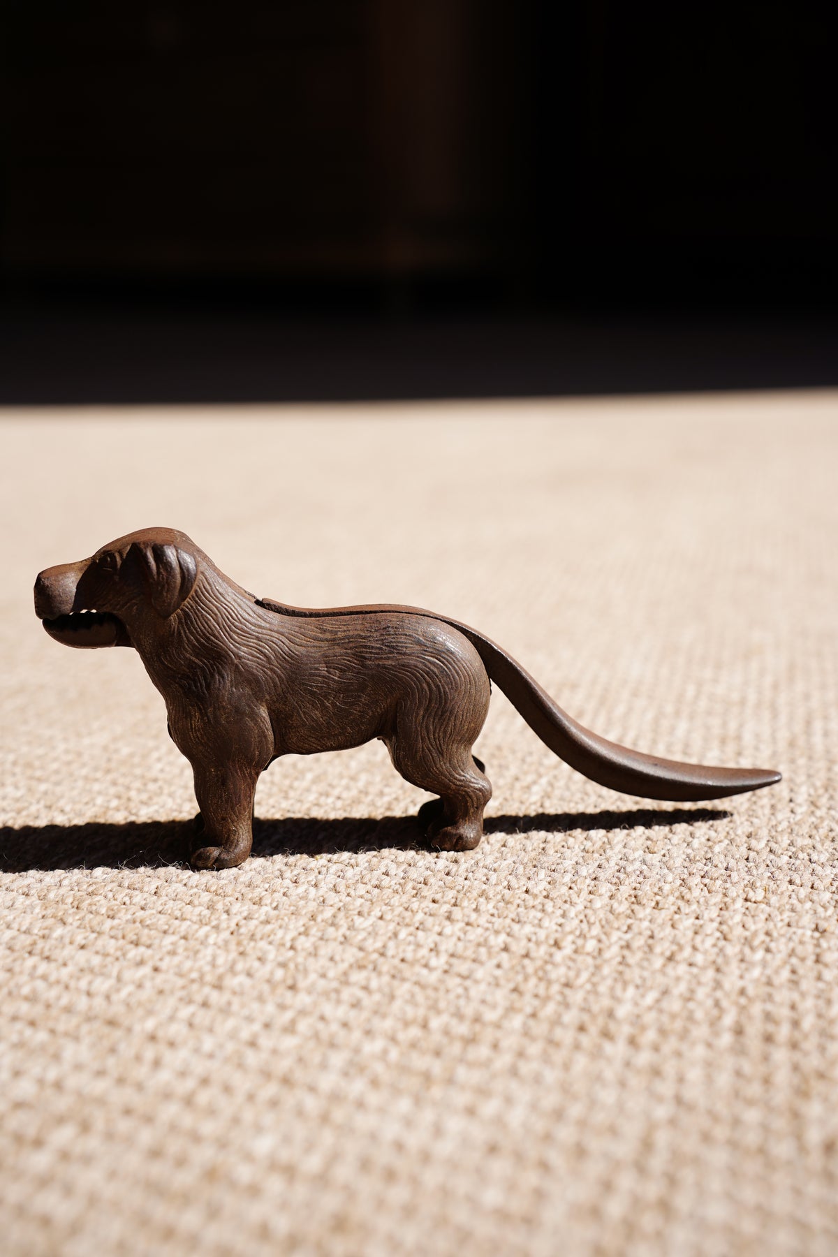 Vintage Cast Iron Dog Nutcracker, St Bernard