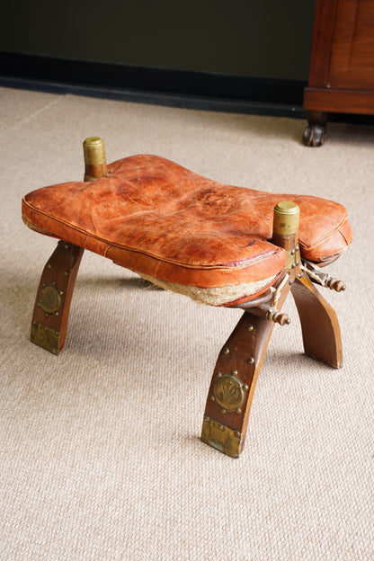 Vintage Camel Saddle Stool *AS-IS*