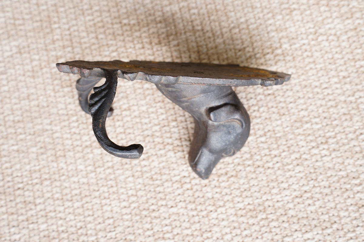 Vintage Victorian Style Cast Iron Dog Wall Hook
