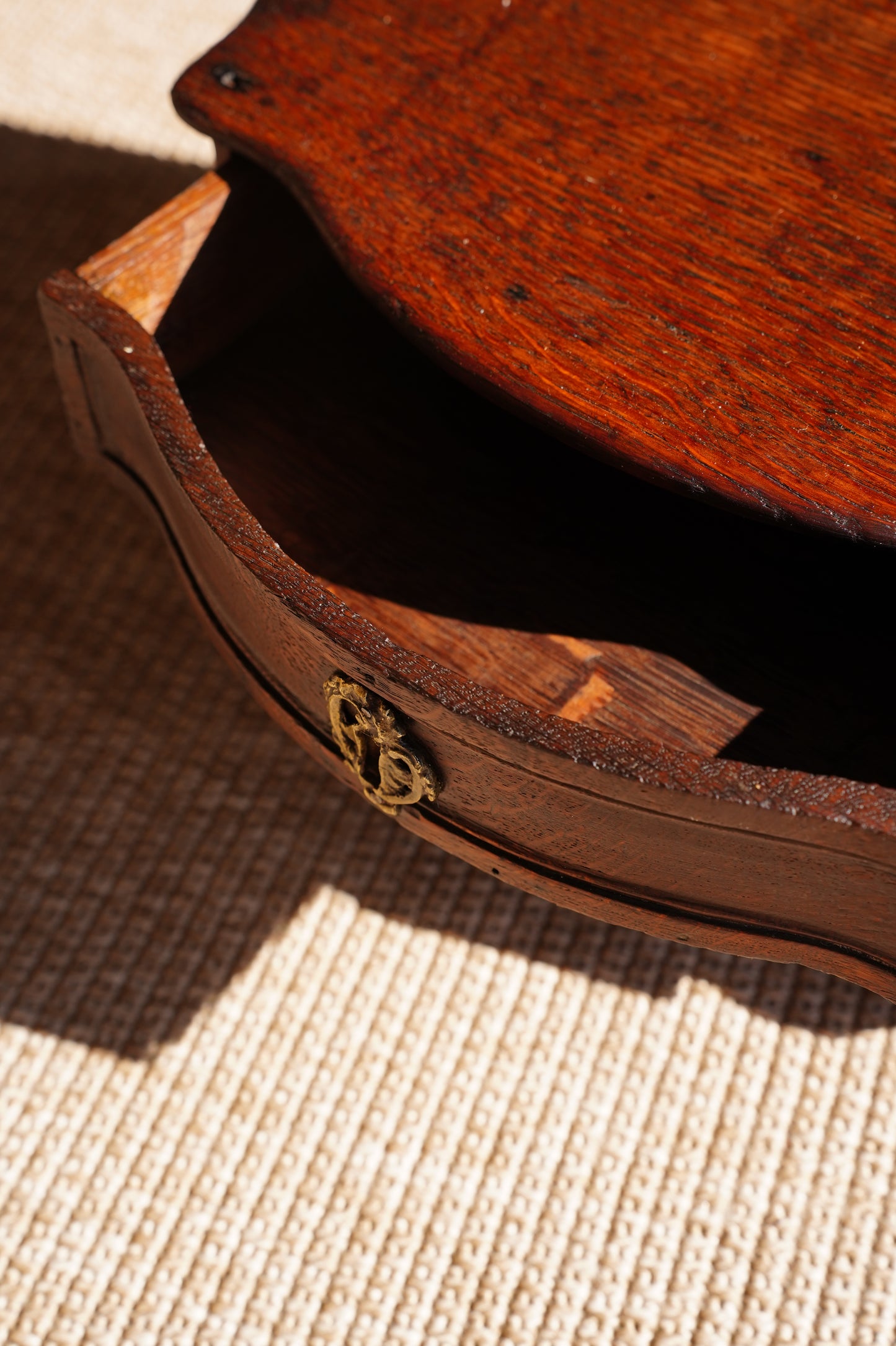 Antique Continental Oak Miniature Commode