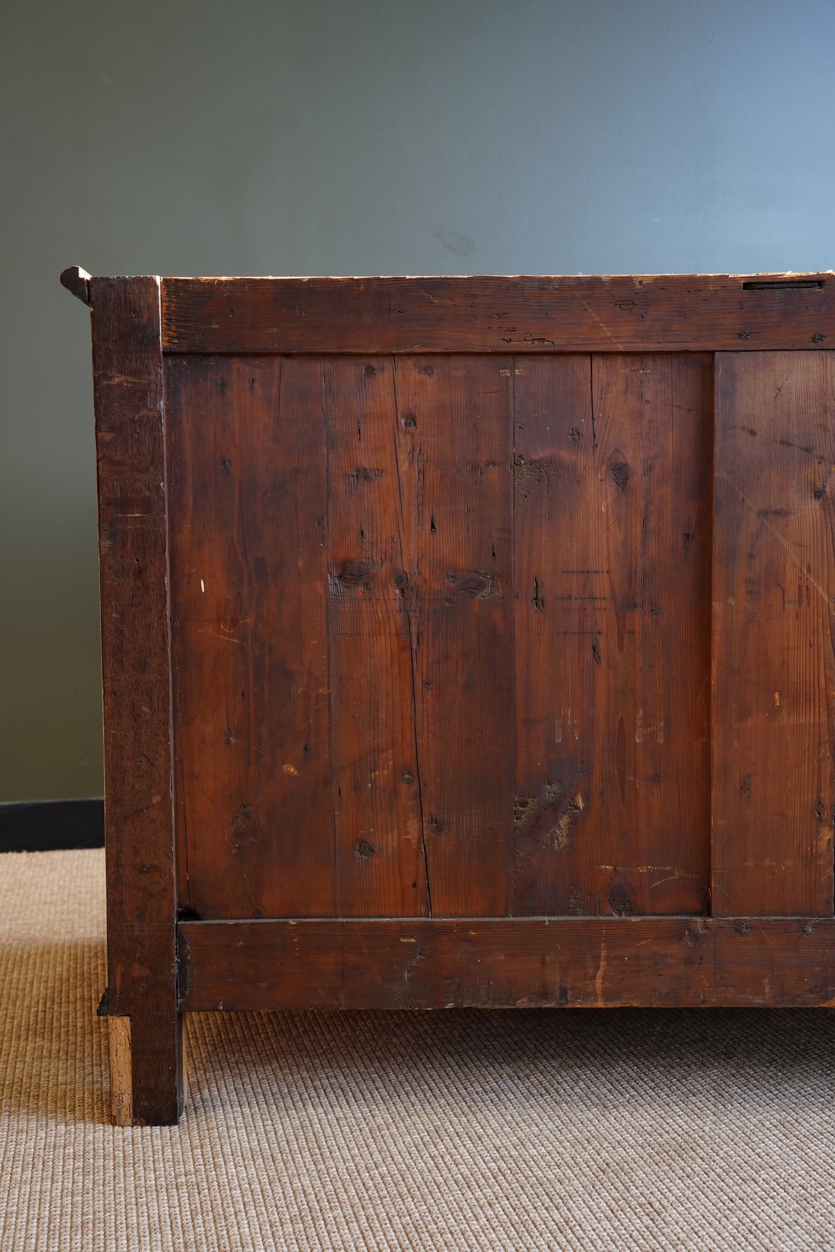 Antique French Louis XVI Mahogany Marble Top Commode