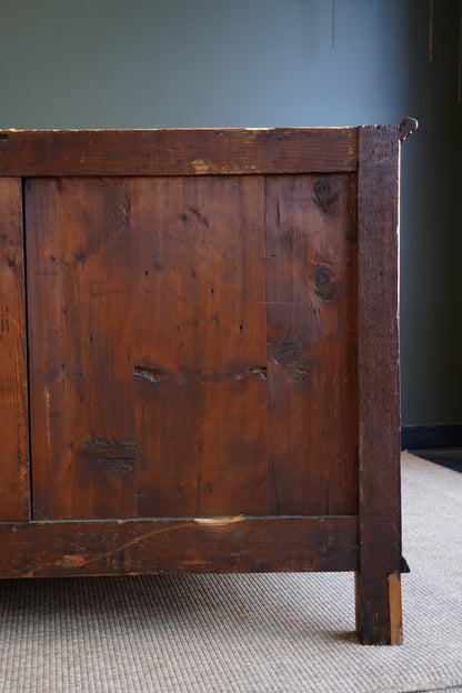 Antique French Louis XVI Mahogany Marble Top Commode