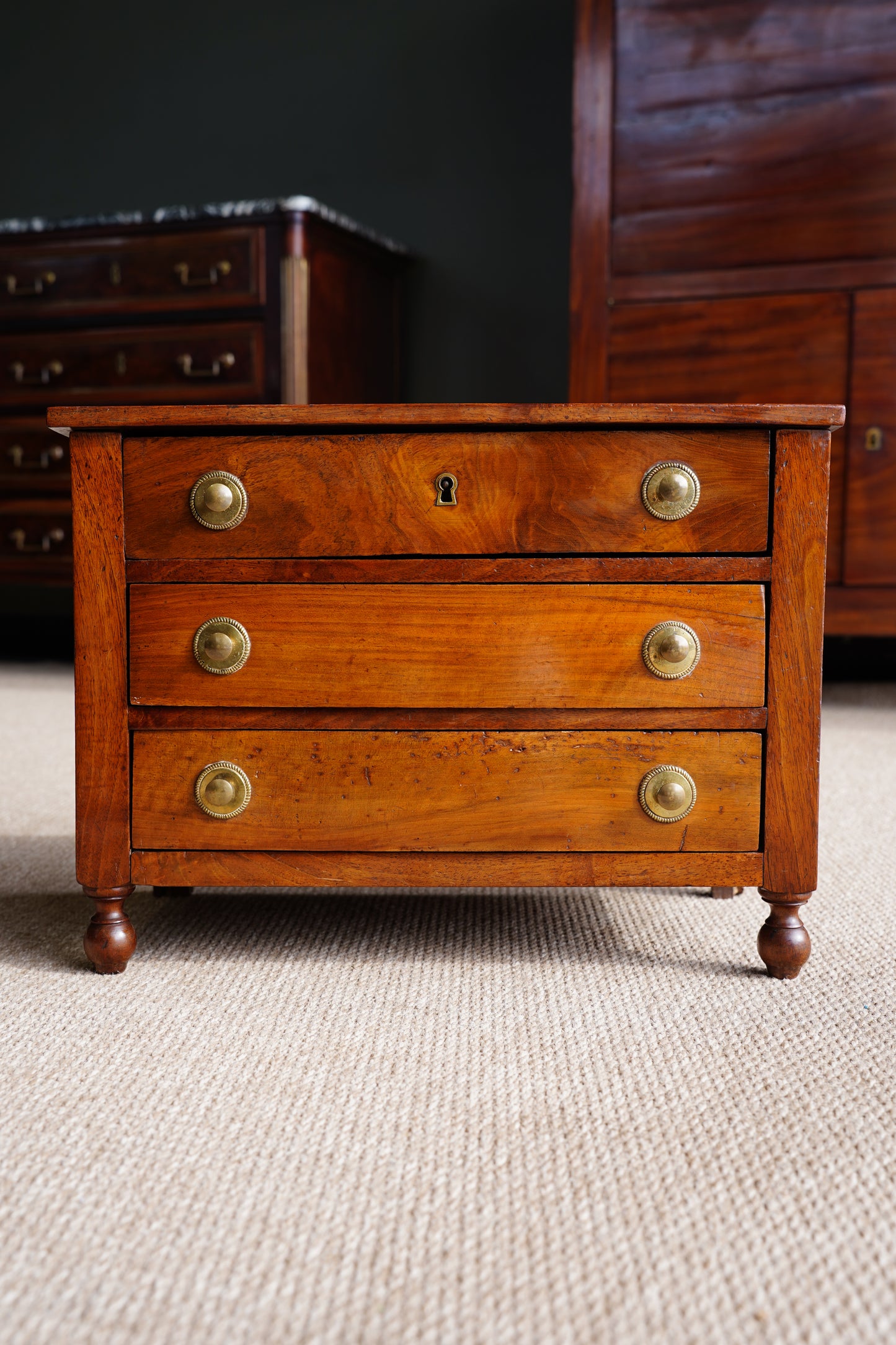 Antique Louis Philippe Miniature Chest of Drawers