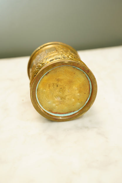Antique English Brass String Holder
