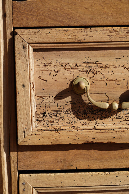 Antique French Sandblasted Walnut Commode