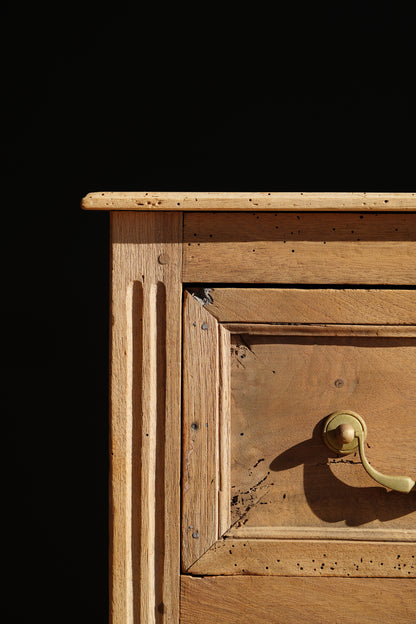 Antique French Sandblasted Walnut Commode