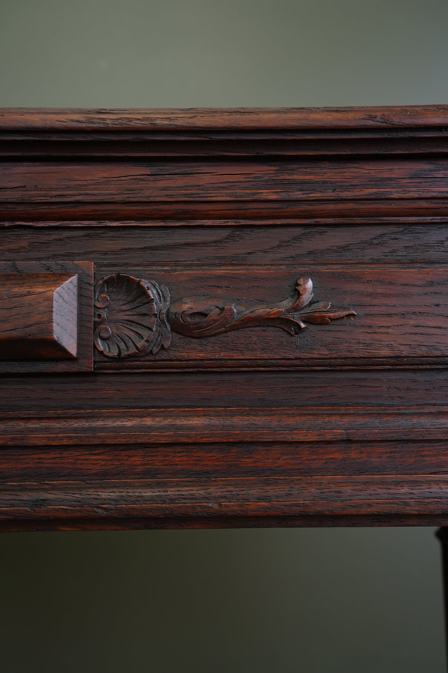 Antique French Oak Jardiniere on Stand