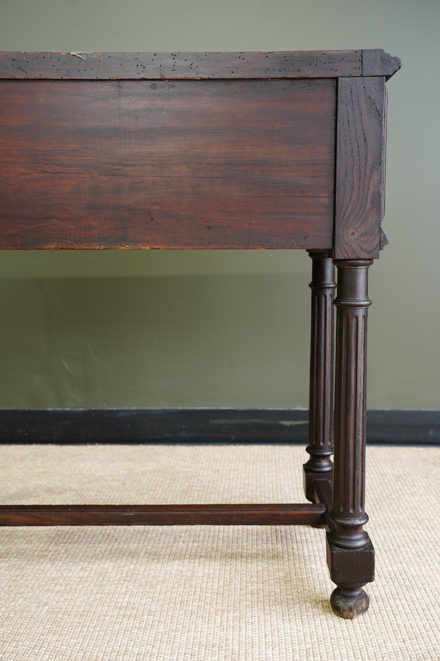 Antique French Oak Jardiniere on Stand