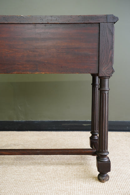 Antique French Oak Jardiniere on Stand