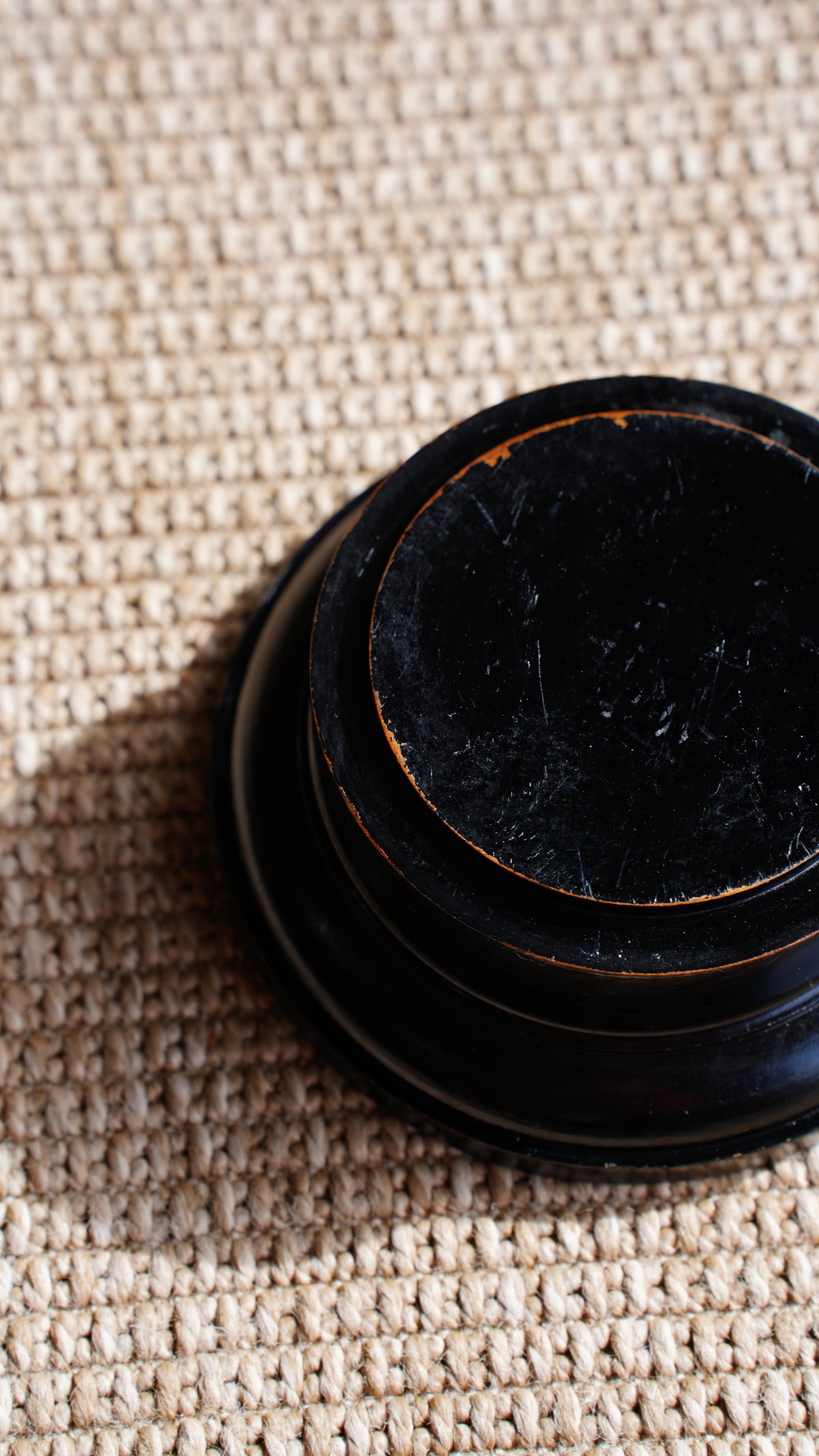 Antique Ebonized Cloche Stand or Riser