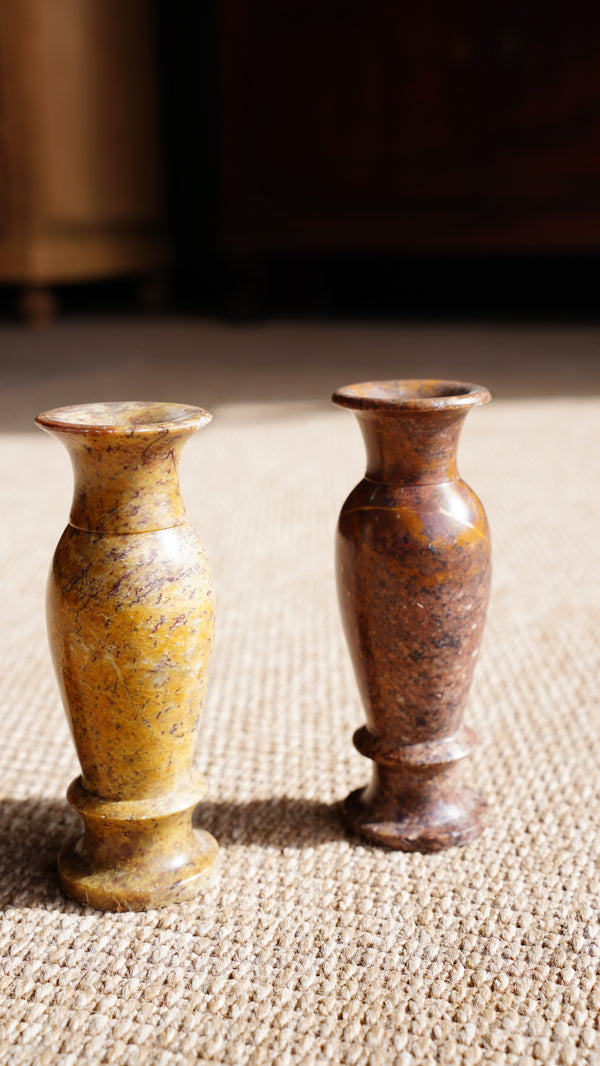 Pair of Vintage Small Marble Vases secondary view