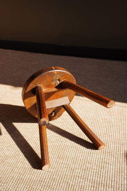 Antique French Folk Art Milking Stool