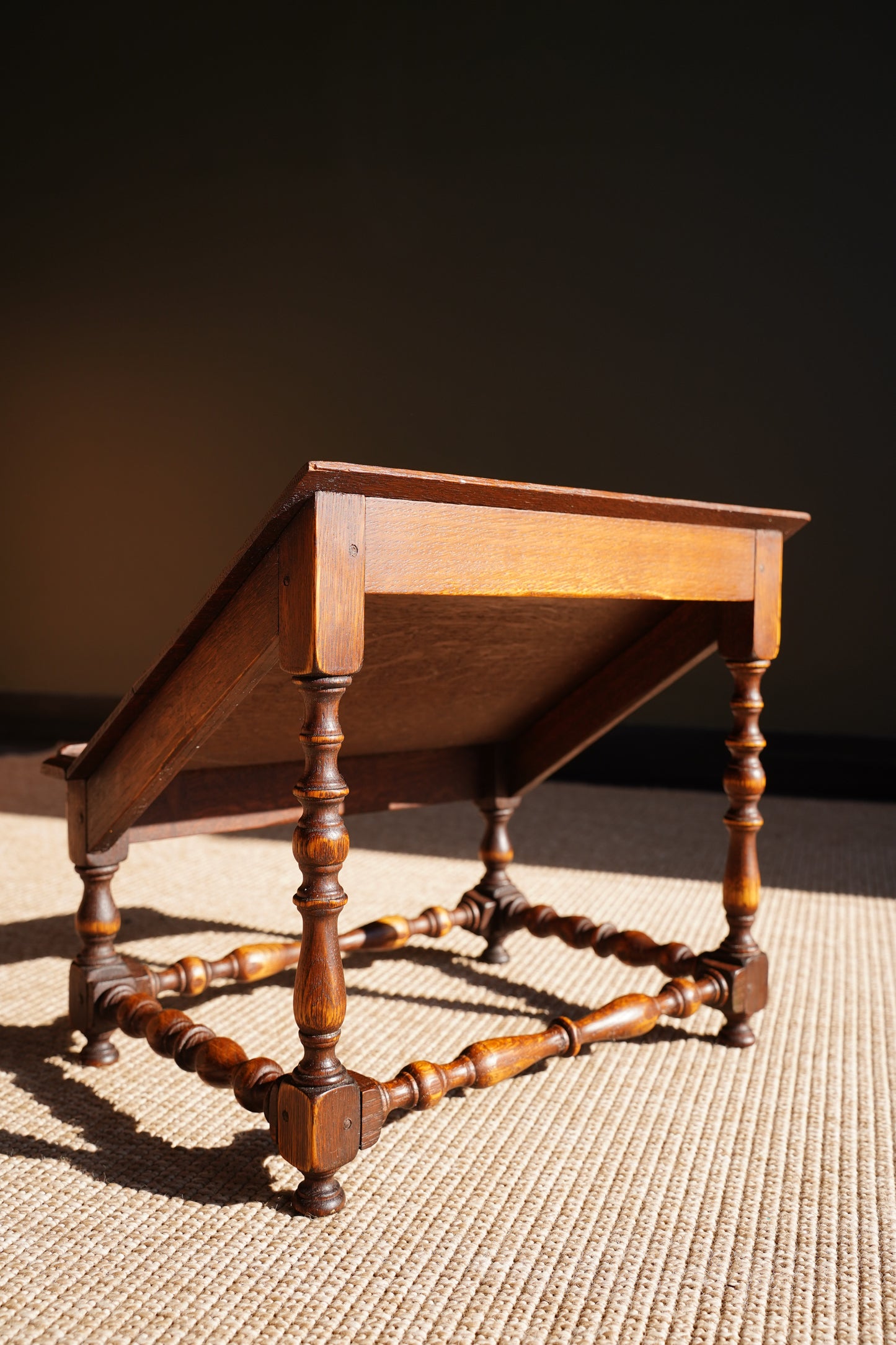 Antique Oak Book Stand, Tabletop Reading Slope, Circa 1900