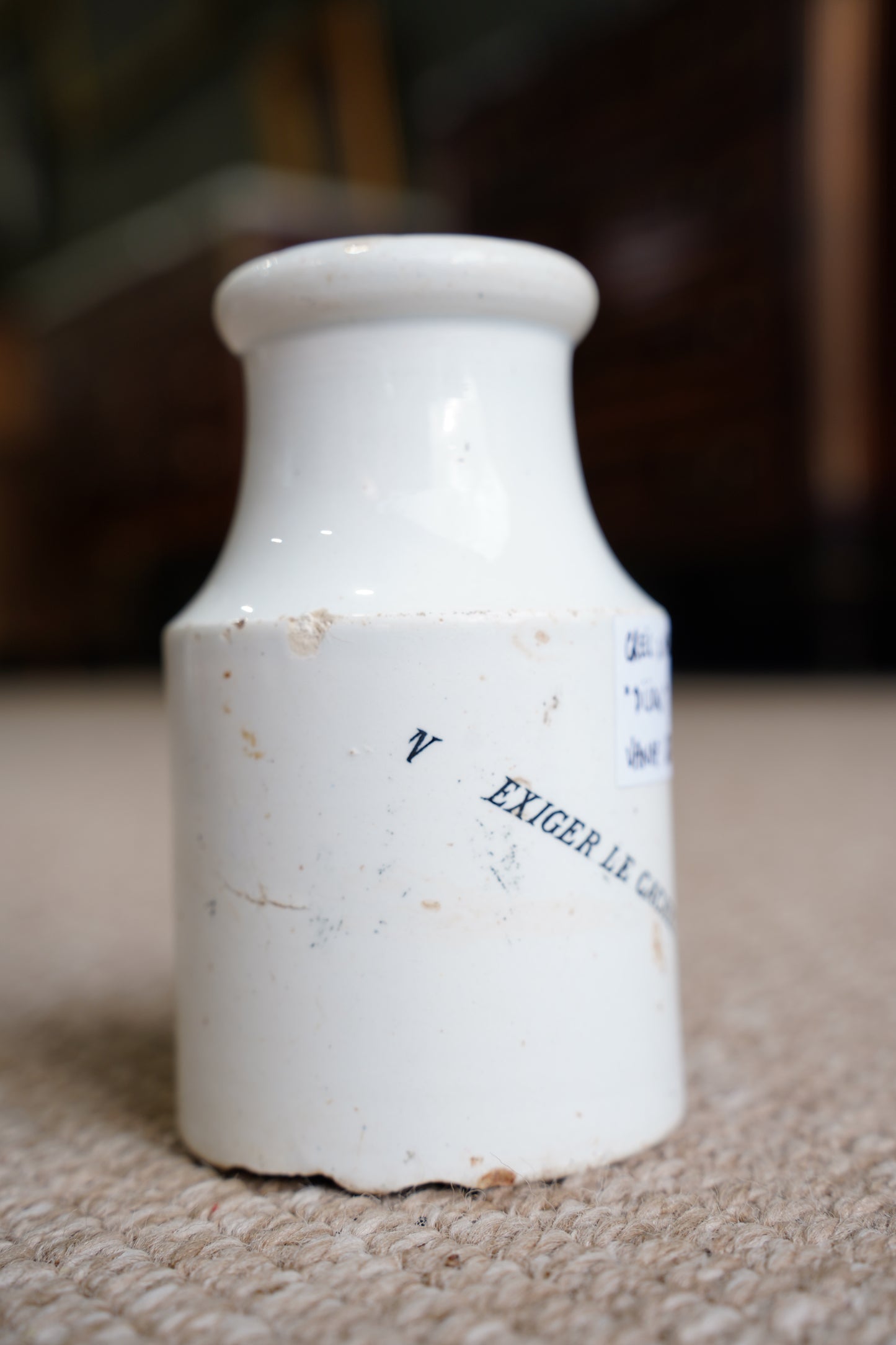 Antique French Grey Poupon Dijon Mustard Pot, Circa 1890