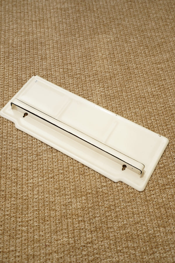 Vintage Enamel Wall Rack Towel Holder secondary view