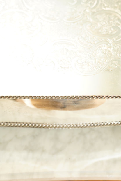 Vintage English Silver Plate Riser or Cake Stand