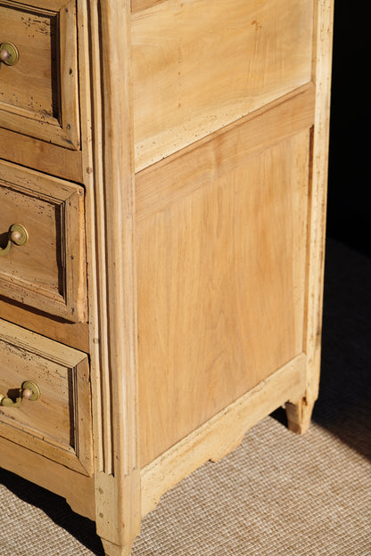 Antique French Sandblasted Walnut Commode