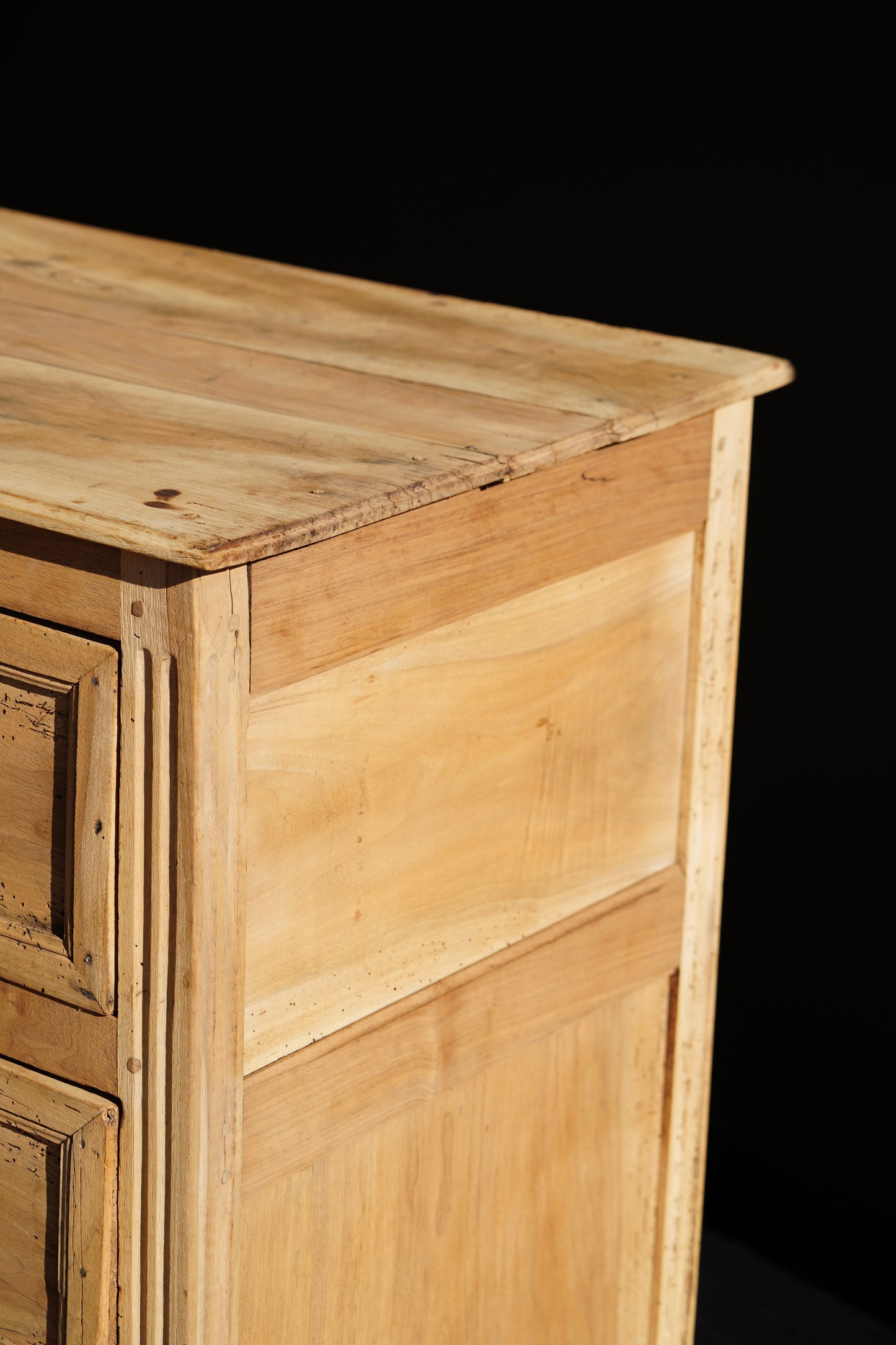 Antique French Sandblasted Walnut Commode