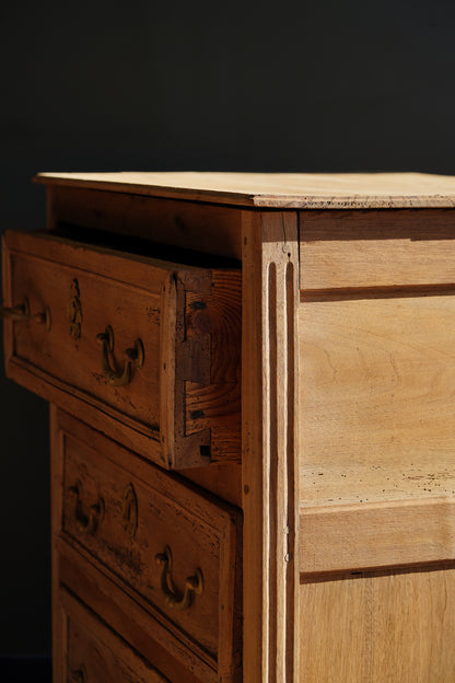 Antique French Sandblasted Walnut Commode
