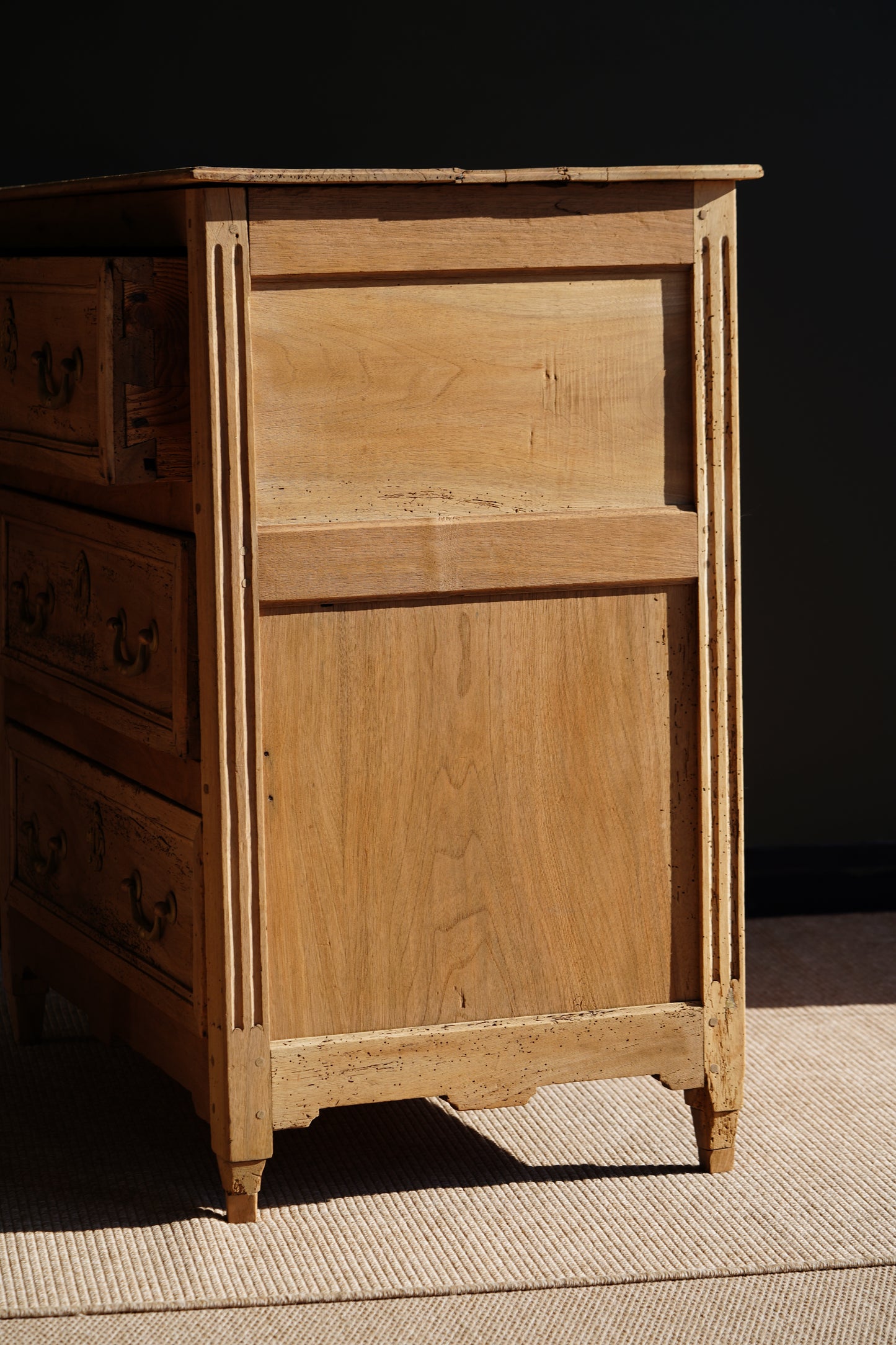 Antique French Sandblasted Walnut Commode
