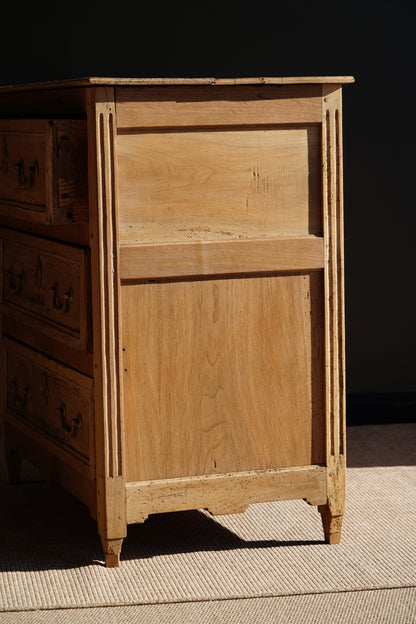 Antique French Sandblasted Walnut Commode