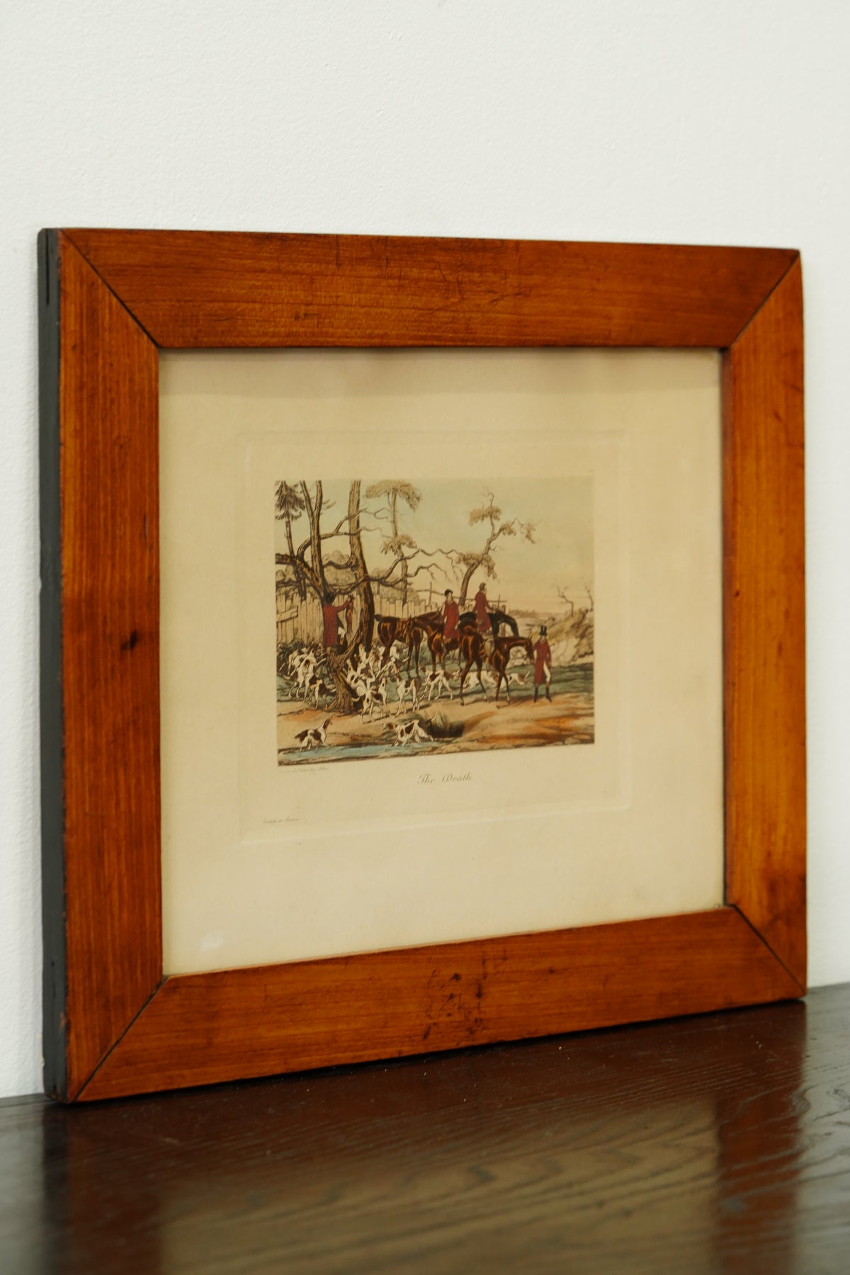 Pair of Vintage French Fox Hunting Prints After Henry Alken