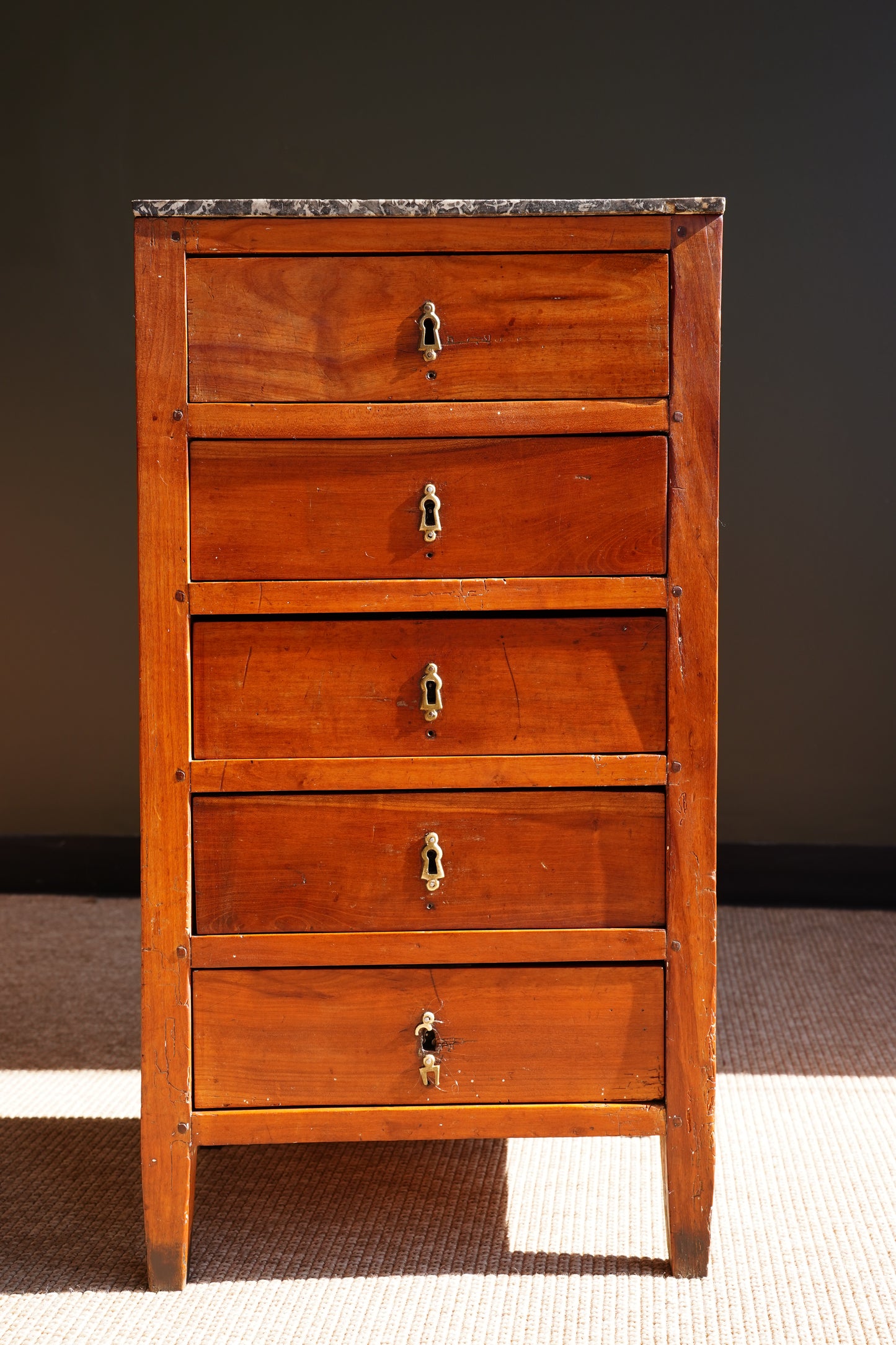 Antique French Directoire Cherry Chiffonnière