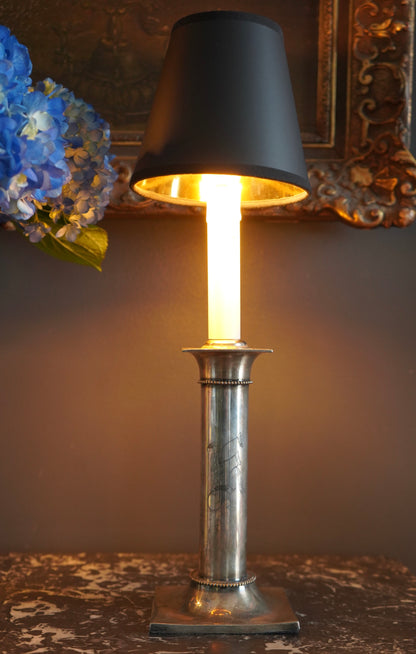 Pair of 20th Century Pairpoint Silver Plated Lamps