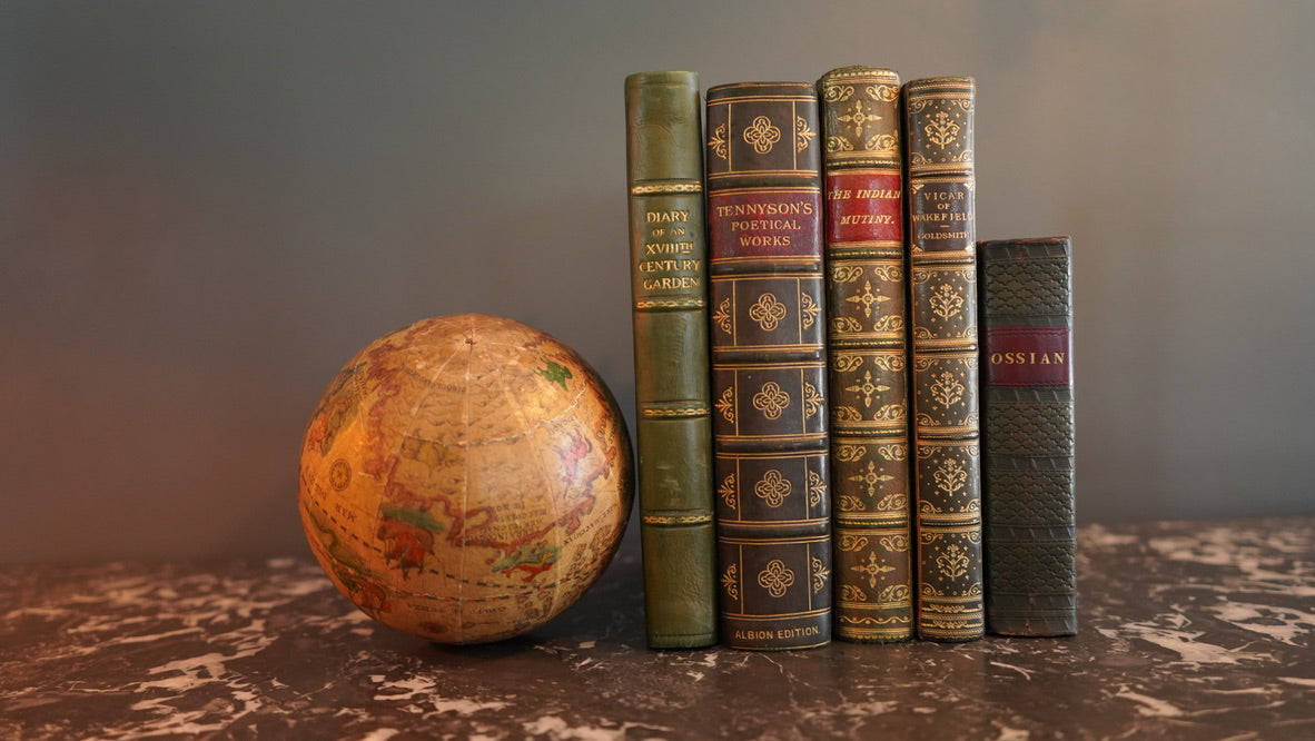 ^ Small Vintage Italian Wooden Globe
