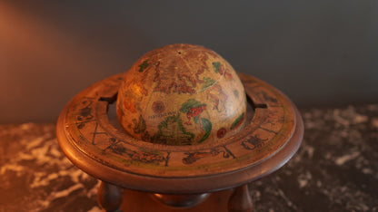 ^ Small Vintage Italian Wooden Globe