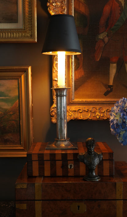 Pair of 20th Century Pairpoint Silver Plated Lamps